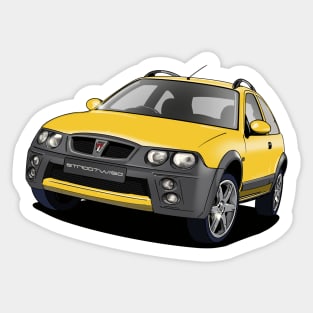 Yellow Rover Streetwise Car Sticker